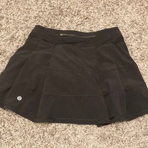 lululemon black tennis skirt